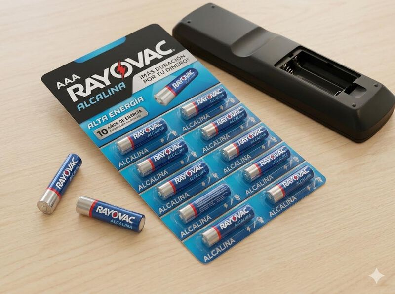 Pilas Rayovac Alcalinas Aaa Tira Con 10 Unidade... image number null