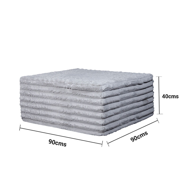 Sill&oacute;n Modular en Caja Dormimundo Puff Gris image number null