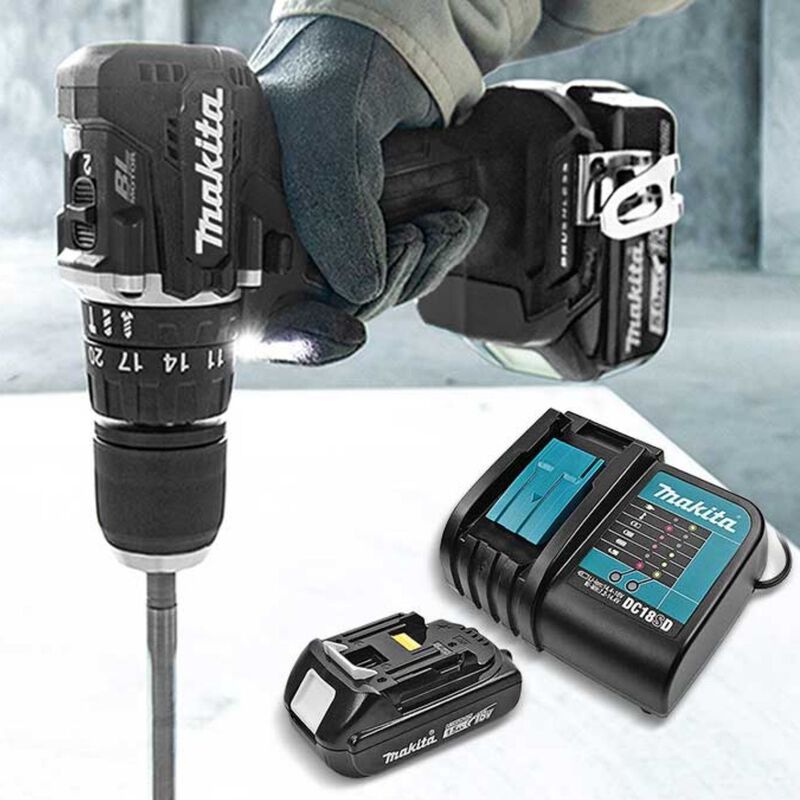 Rotomartillo Brushless Makita DHP487YX2B 18V image number null
