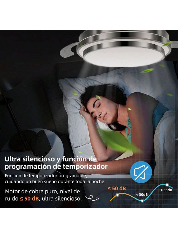 Ventilador De Techo Con Control Remoto L&aacute;mpara ... image number null