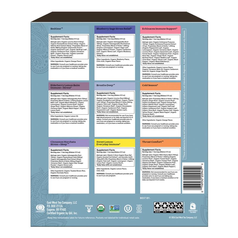 Caja De Regalo Tea Sampler Yogi Get Well, 45 Bo... image number null