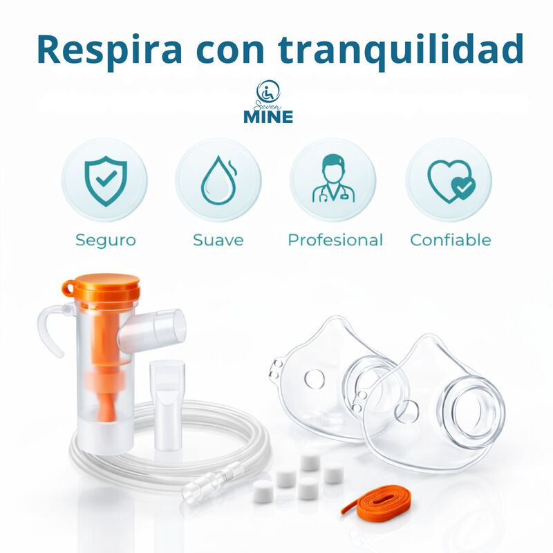 Kit Accesorios Nebulizador Universal Con M&aacute;scar... image number null