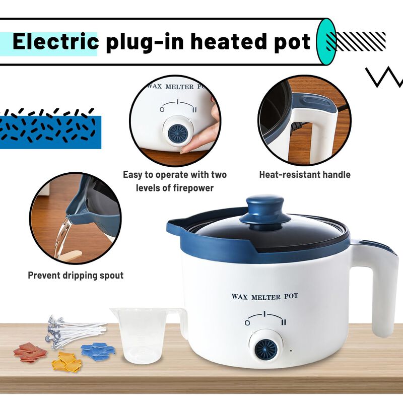 Kit Para Hacer Velas El&eacute;ctricas Wax Melting Pot... image number null