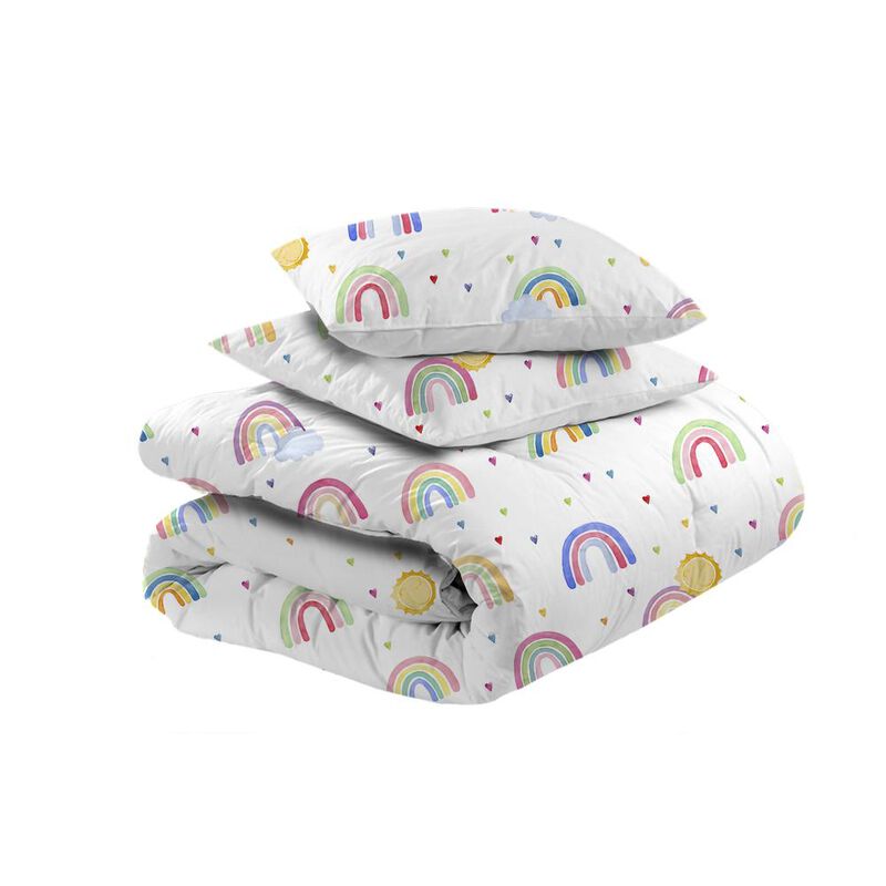 Edred&oacute;n Individual Polo One + 1 Funda Arcoiris ... image number null