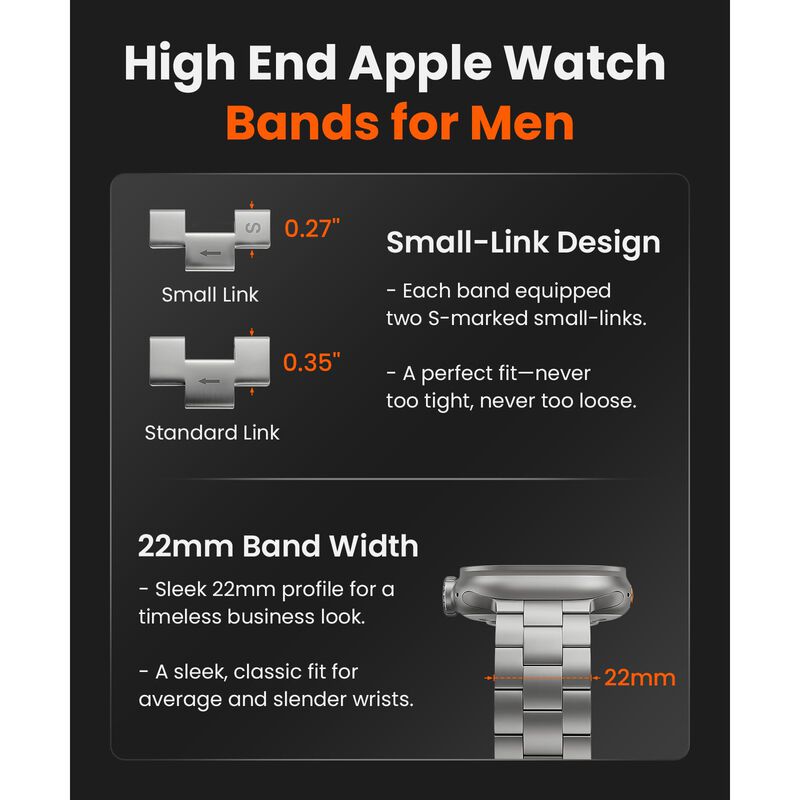 Correa para Apple Watch Finestone de Titanio 49... image number null