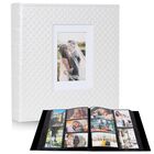 &Aacute;lbum De Fotos Recutms 4x6 600 Bolsillos De Cuero Sint&eacute;tico Pu