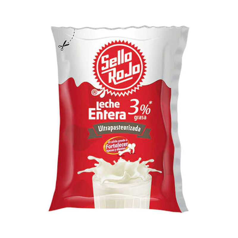 Leche Pasteurizada Bolsa Sello Rojo 1l image number null