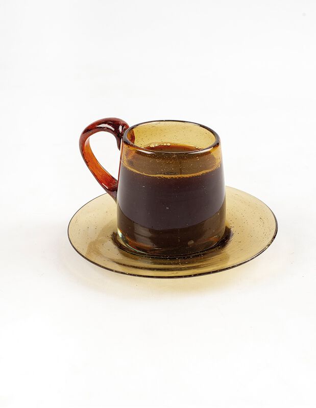 Tazas c/ Platos Set de 6 Tazas con Plato de Vid... image number null