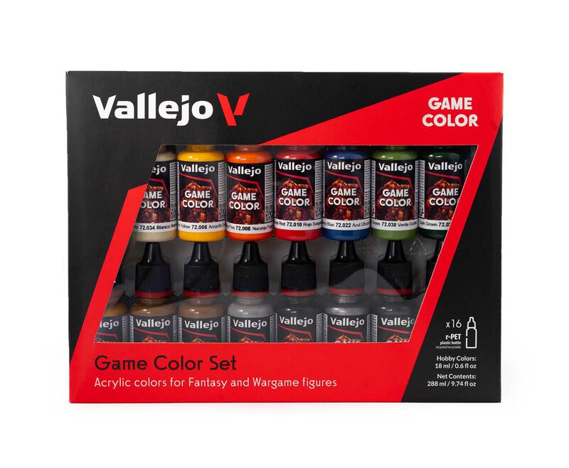 Set De Pintura Acr&iacute;lica Vallejo De 16 Colores P... image number null