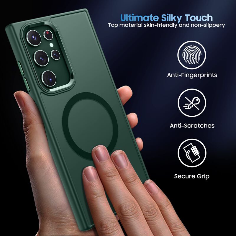 Funda Makavo Galaxy S23 Ultra Magsafe Verde Tra... image number null
