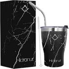 Termo de Acero Inoxidable con Doble Aislamiento Térmico ‎Negro Mármol  Hidranur
