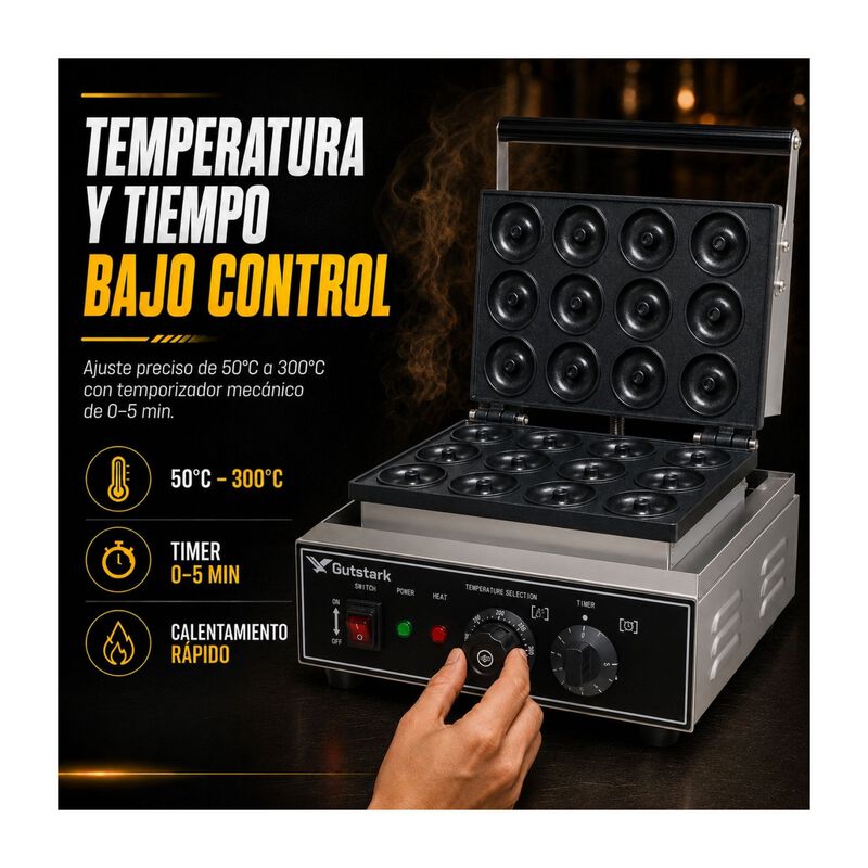 Maquina Donas 12p Industrial Comercial Temperat... image number null