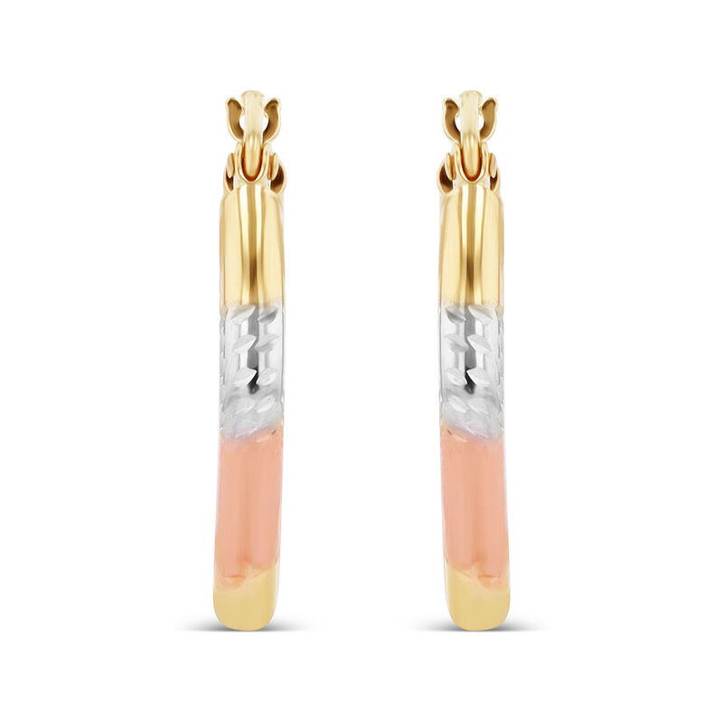 Arracadas De Oro Florentino 10K (15 Mm Aprox.) image number null