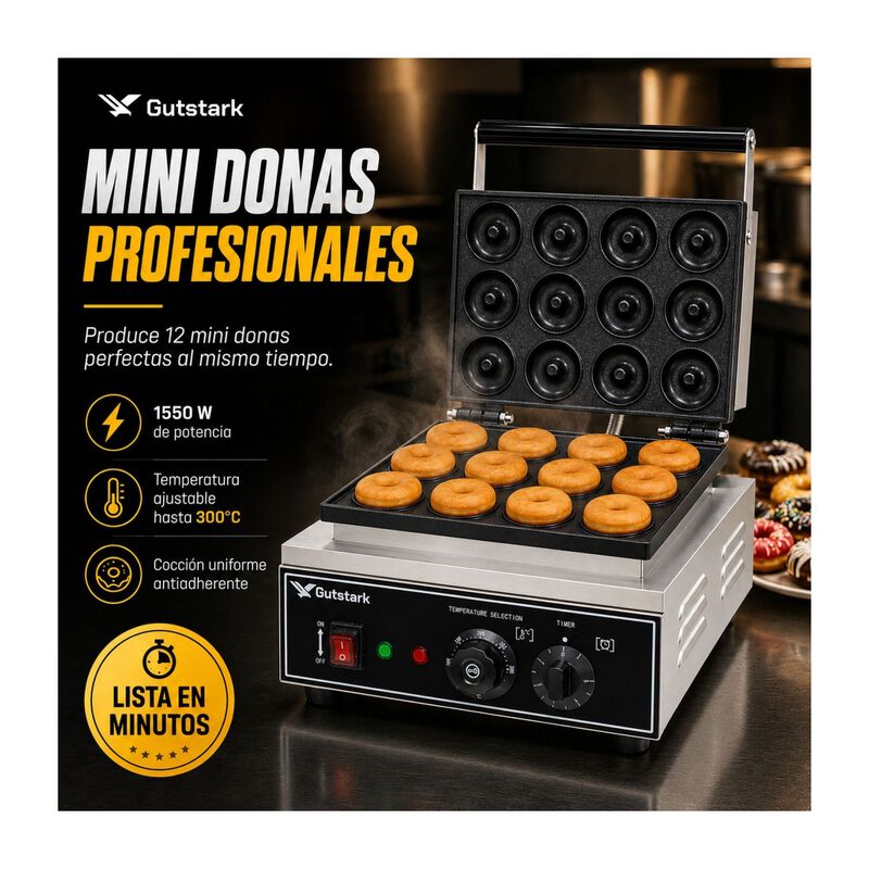 Maquina Donas 12p Industrial Comercial Temperat... image number null
