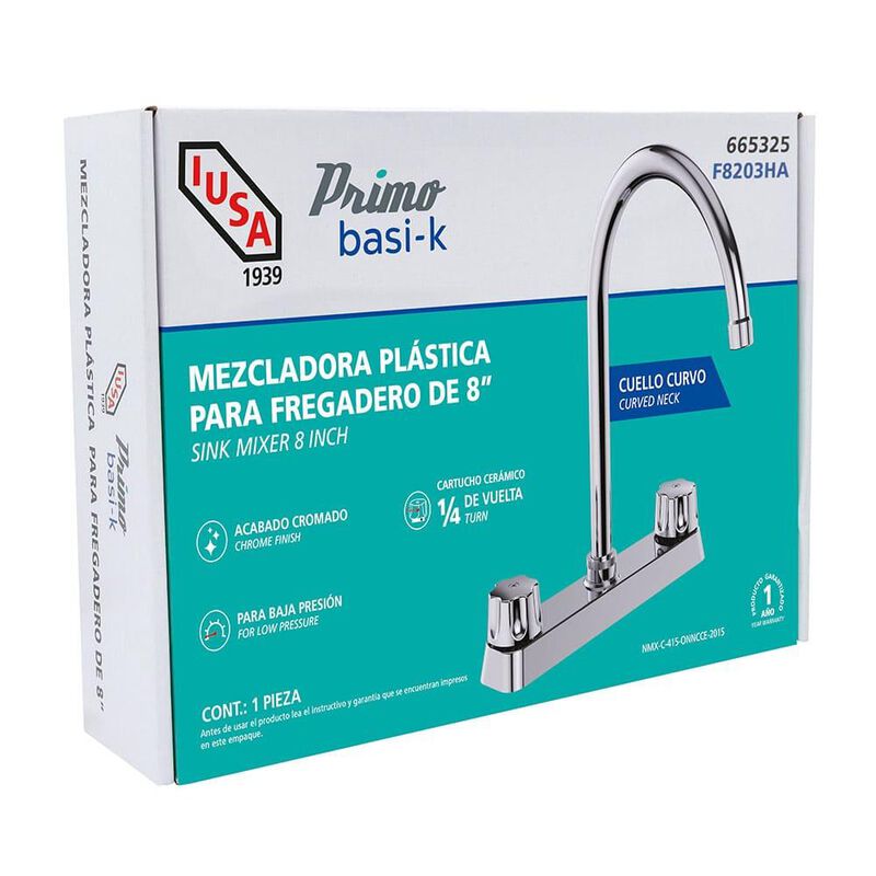 Mezcladora ABS para Cocina, Cuello Curvo, Maner... image number null