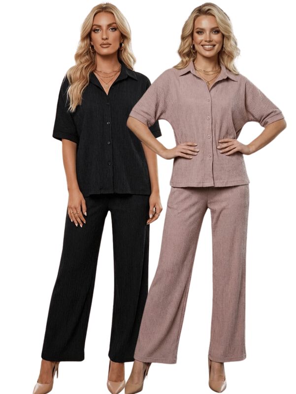 Pack 2 Conjuntos Para Mujer CONJ-0123-PX2- Negr... image number null