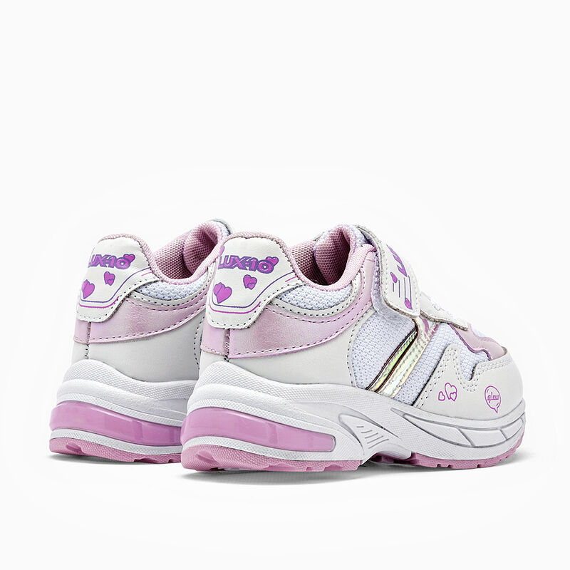 Lux-10 tenis para BEB&Eacute; blanco rosa cod 140589-C image number null