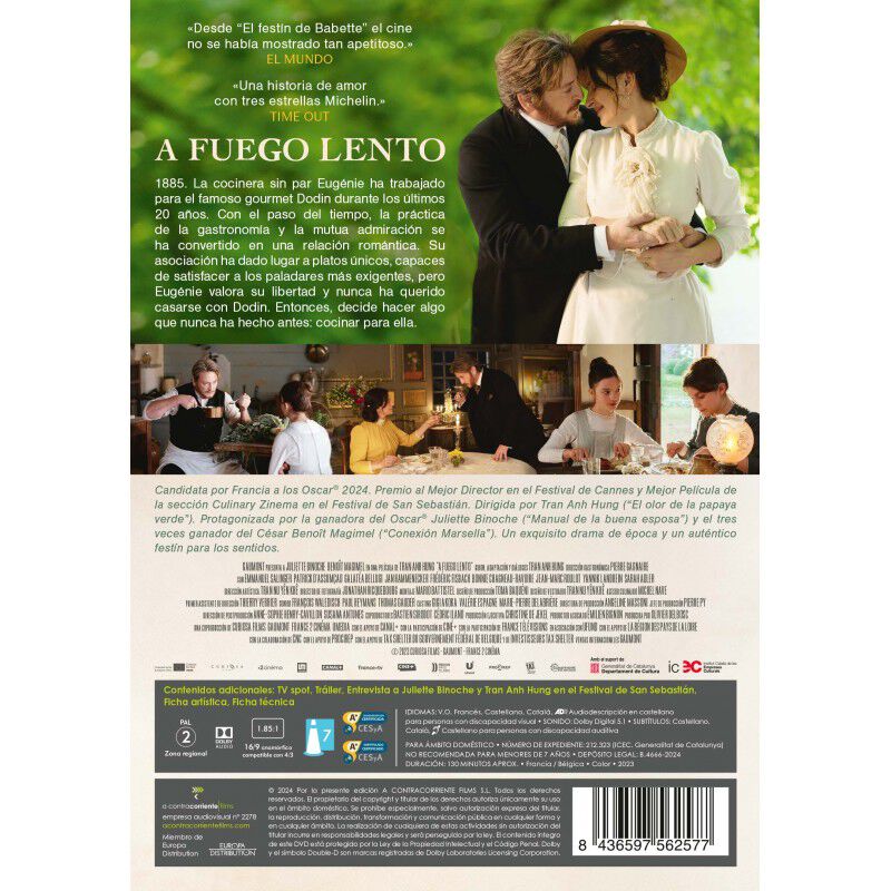 A fuego lento [DVD] (2023) La passion de Dodin ... image number null