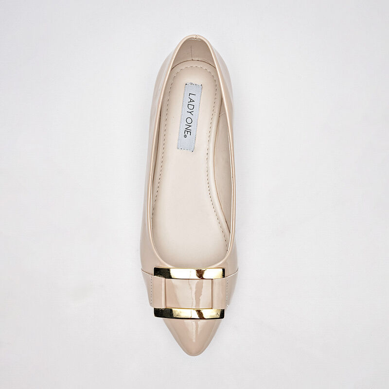 Lady One Balerina para mujer beige charol image number null