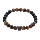 Pulseras Hombre Piedras Acero Inoxidable, Brazaletes Luckman