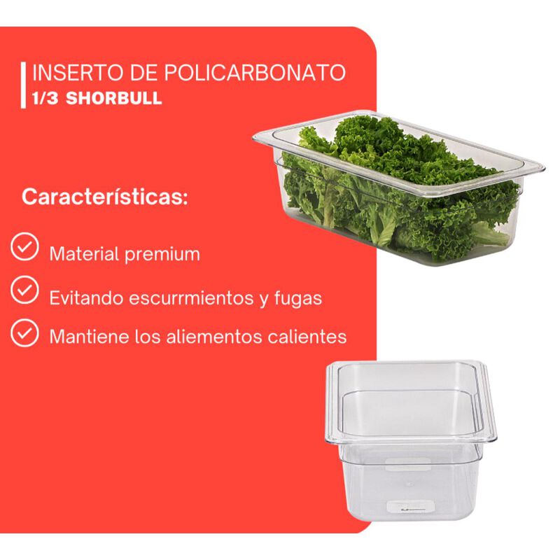 Inserto policarbonato tercio 1/3 15 Shorbull image number null