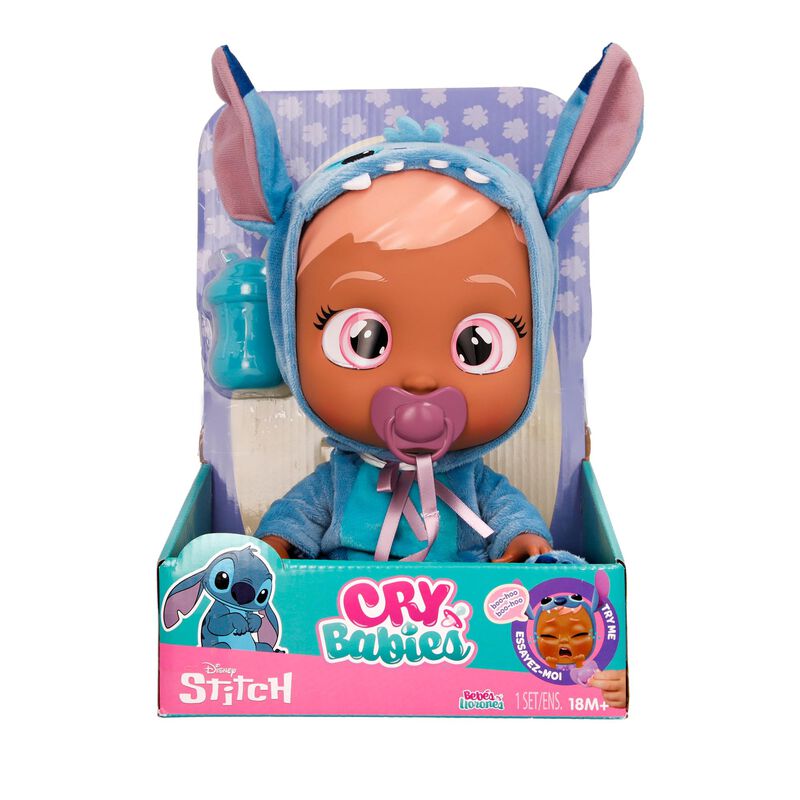 Baby Doll Cry Babies Disney Stitch -12 Con Pija... image number null