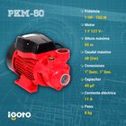 Bomba De Agua Periferica 127 V Duo 1hp 750w 30 Metros Igoto Color Rojo