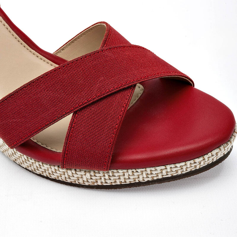 Been Class sandalia cu&ntilde;a para mujer rojo cod 14... image number null