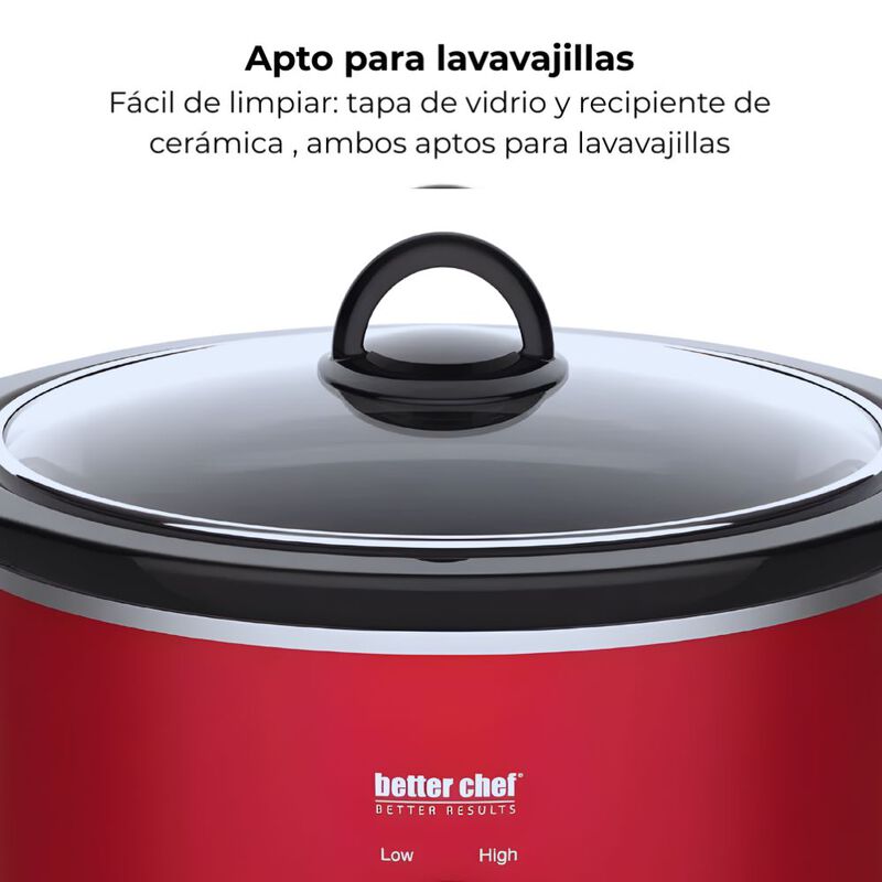 Olla De Lenta Cocci&oacute;n Better Chef Recipiente De... image number null