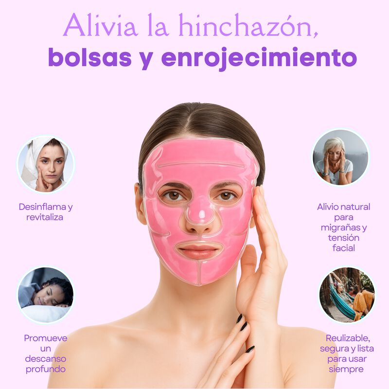 Mascarilla de Gel Fr&iacute;o y Calor para Ojos y Cara... image number null