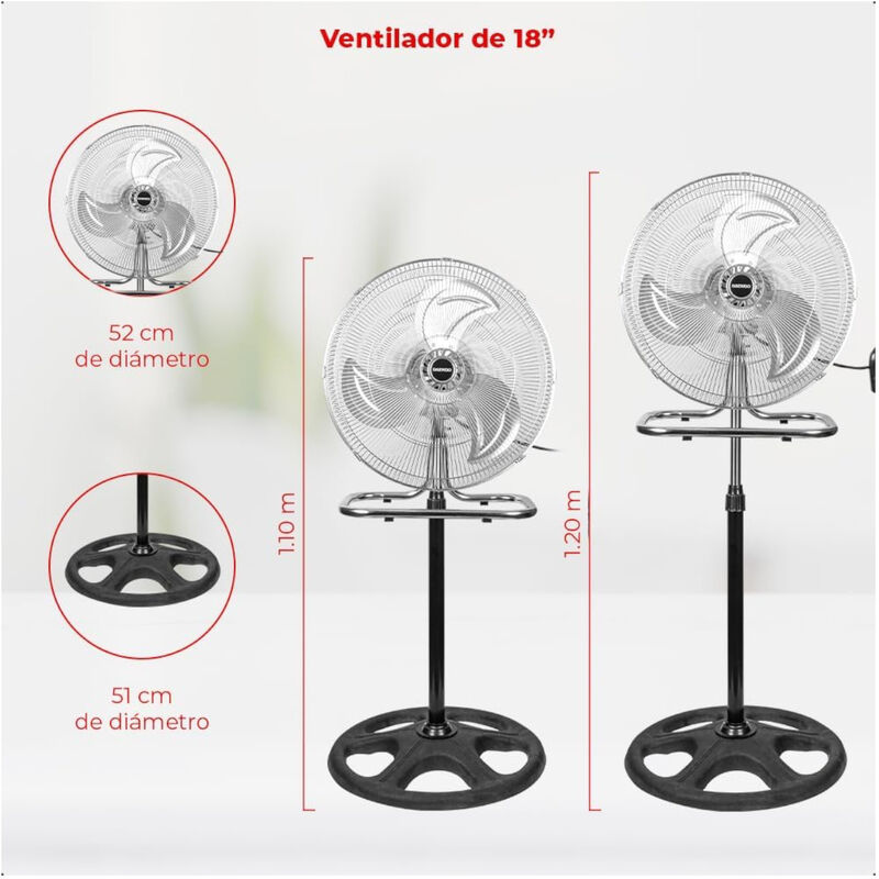 Ventilador Pedestal 18" DAEWOO 3en1 Oscilación ... image number null