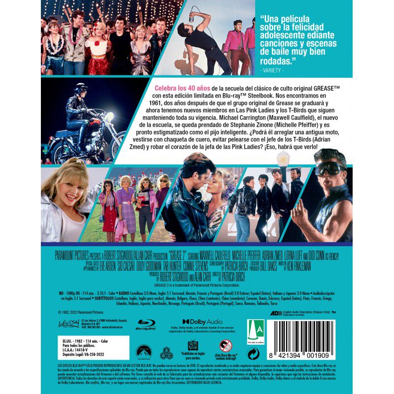 Grease II (Steelbook) - BD [Blu-ray] image number null