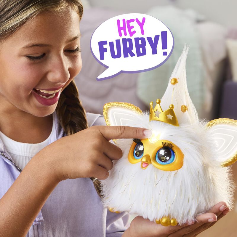 Peluche Interactivo Furby Gold Glam Para Ni&ntilde;os ... image number null
