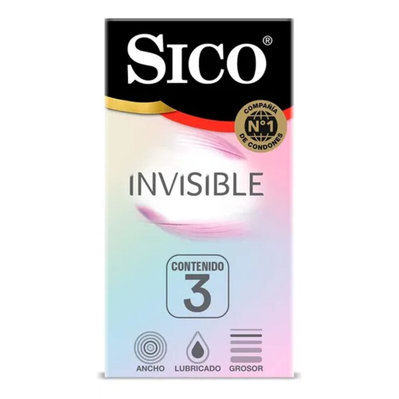 Sico Invisible Ultradelgado 3pz image number null