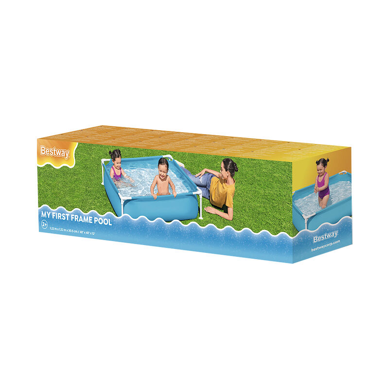 Alberca Cuadrada Armable Azul Infantil Desmonta... image number null