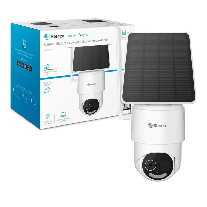 C&aacute;mara de seguridad 4G 2 Mpx robotizada con pan... image number null