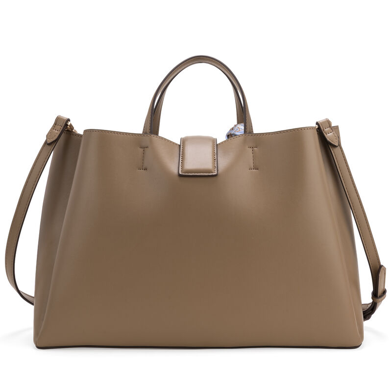 Bolsa Satchel Grande Con Mascada Color Camel image number null