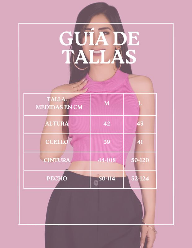 Blusa Crop Cuello Halter Canale BL-1035 Blanco ... image number null