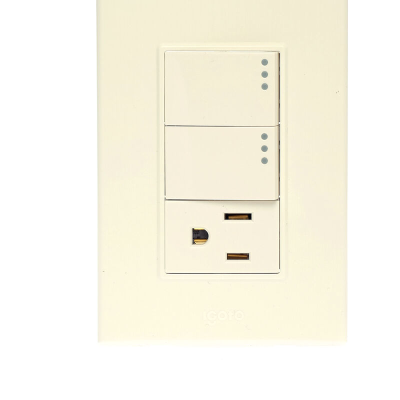 10 Pack Placa de 3 Módulos 2 Apagadores y 1 con... image number null