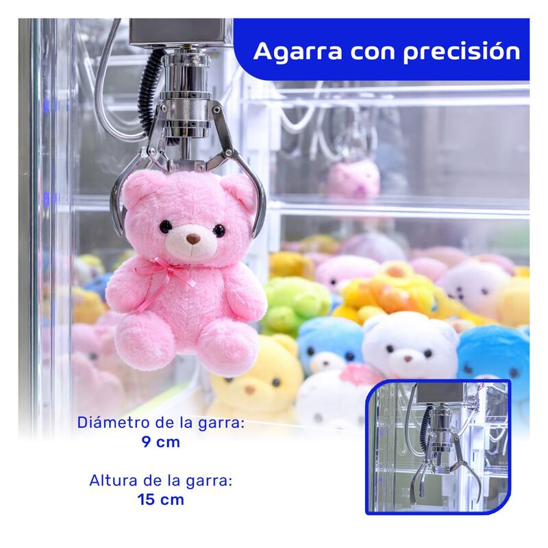Maquina Garra Peluches Mini Doll Caza Sonido Lu... image number null