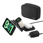 Cargador Magn&eacute;tico 3 En 1 Con Almohadilla De Viaje Belkin Magsafe Charger