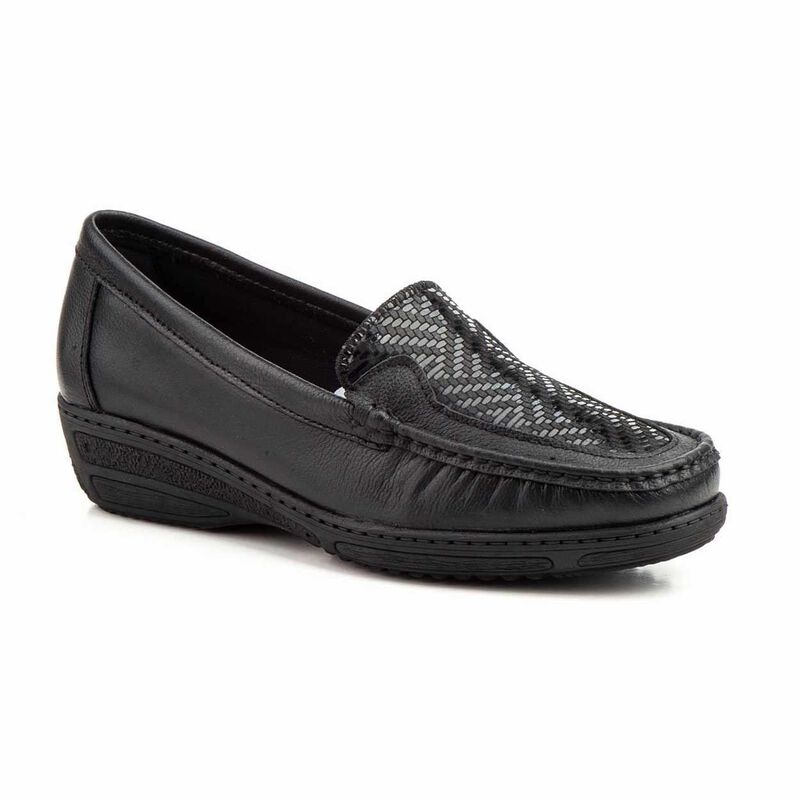 Mocasines para Mujer | Zapatos C&oacute;modos Negro image number null