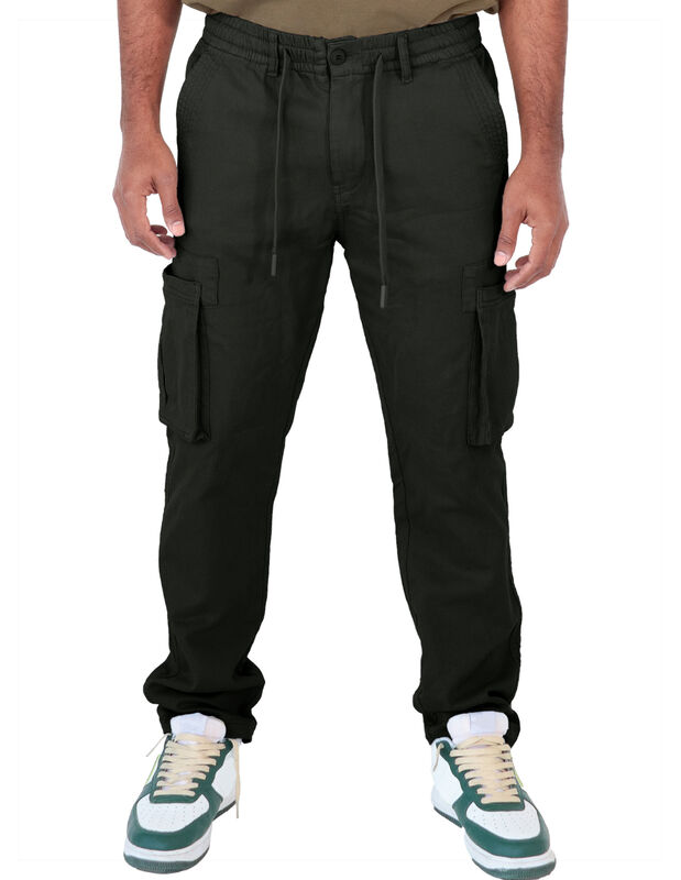 Pantalón Jogger Hombre Ajuste En Cintura Verde ... image number null