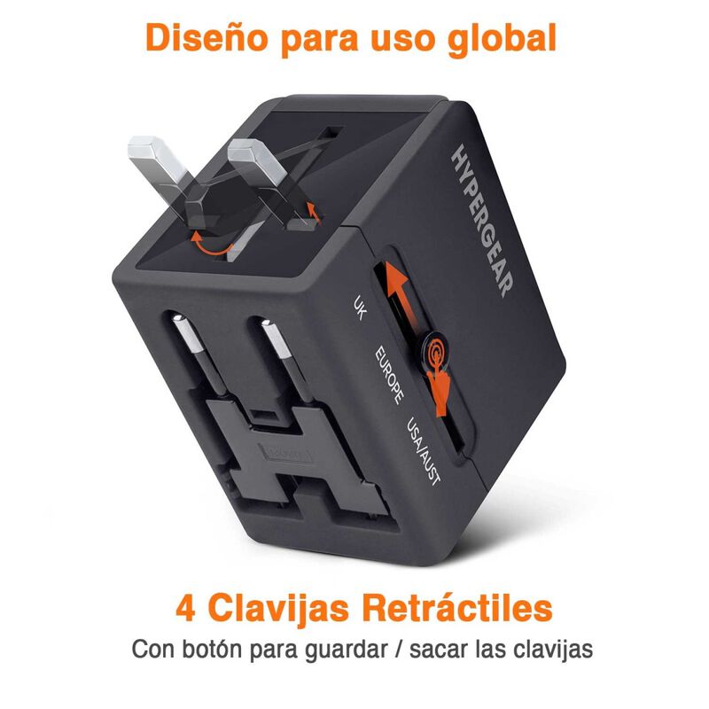 Adaptador cargador de Viaje HYPERGEAR Clavija U... image number null
