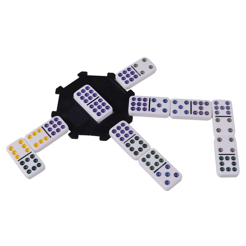 Domin&oacute; Doble 9 en Caja Met&aacute;lica con 1 Plum&oacute;n image number null