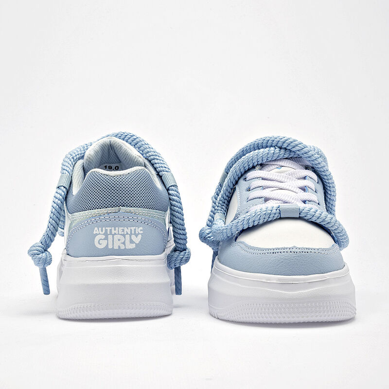 Lycht Tenis urbano para ni&ntilde;a. Azul blanco image number null