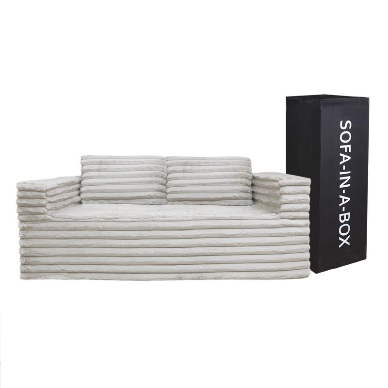 Sof&aacute; en Caja Dormimundo Love Seat Gris image number null