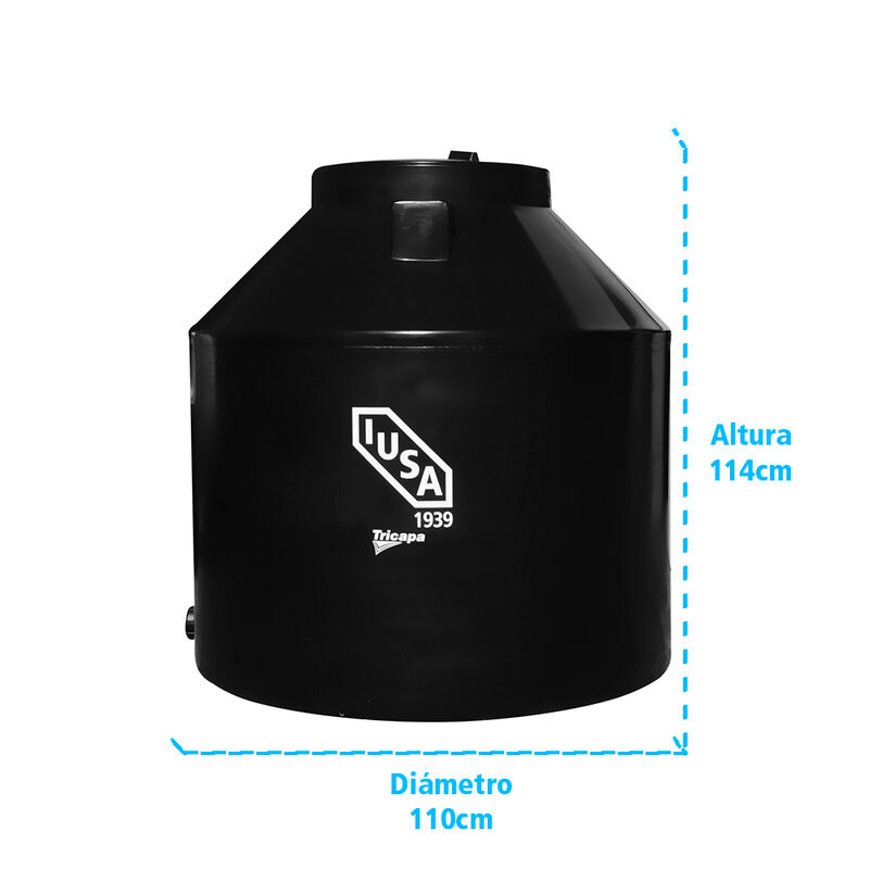 Tinaco 750 L Negro Tricapa image number null