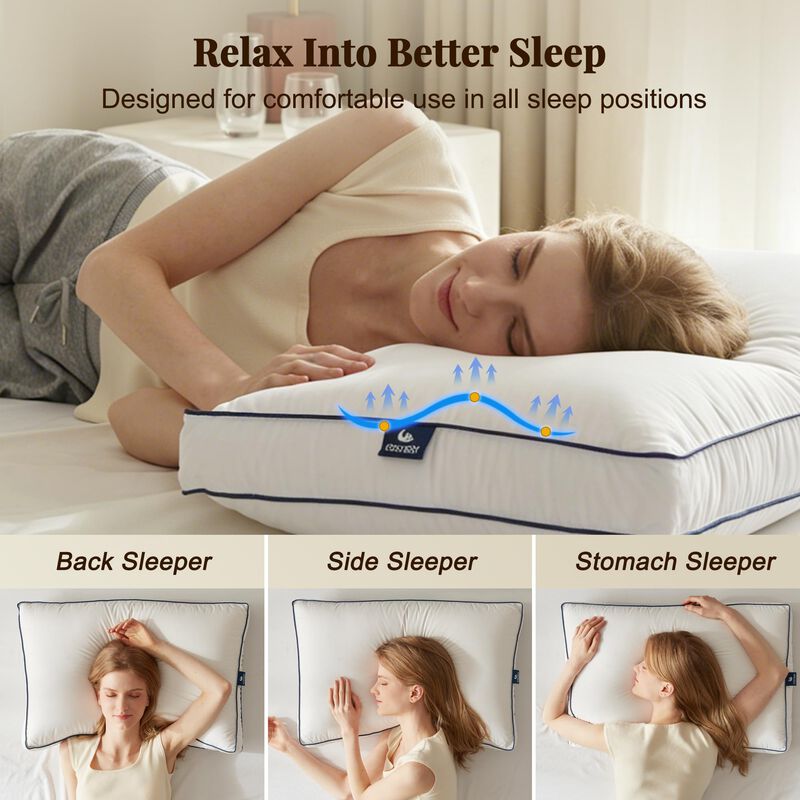 Almohadas Cosybay King Size, Juego De 2, Fibra ... image number null