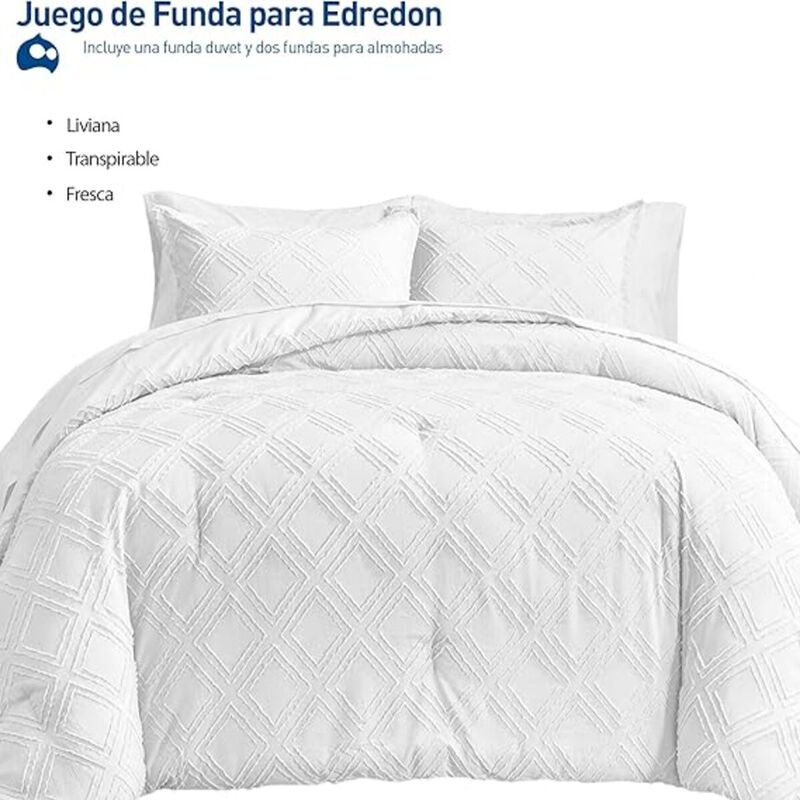 Juego de Funda Duvet Rombos para Edredon Matrim... image number null